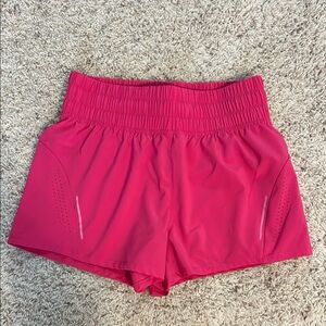 Asics Pink Running Shorts 2 in 1 Phone pocket!